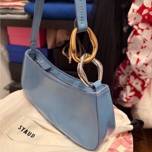 STAUD Light Blue Ollie bag